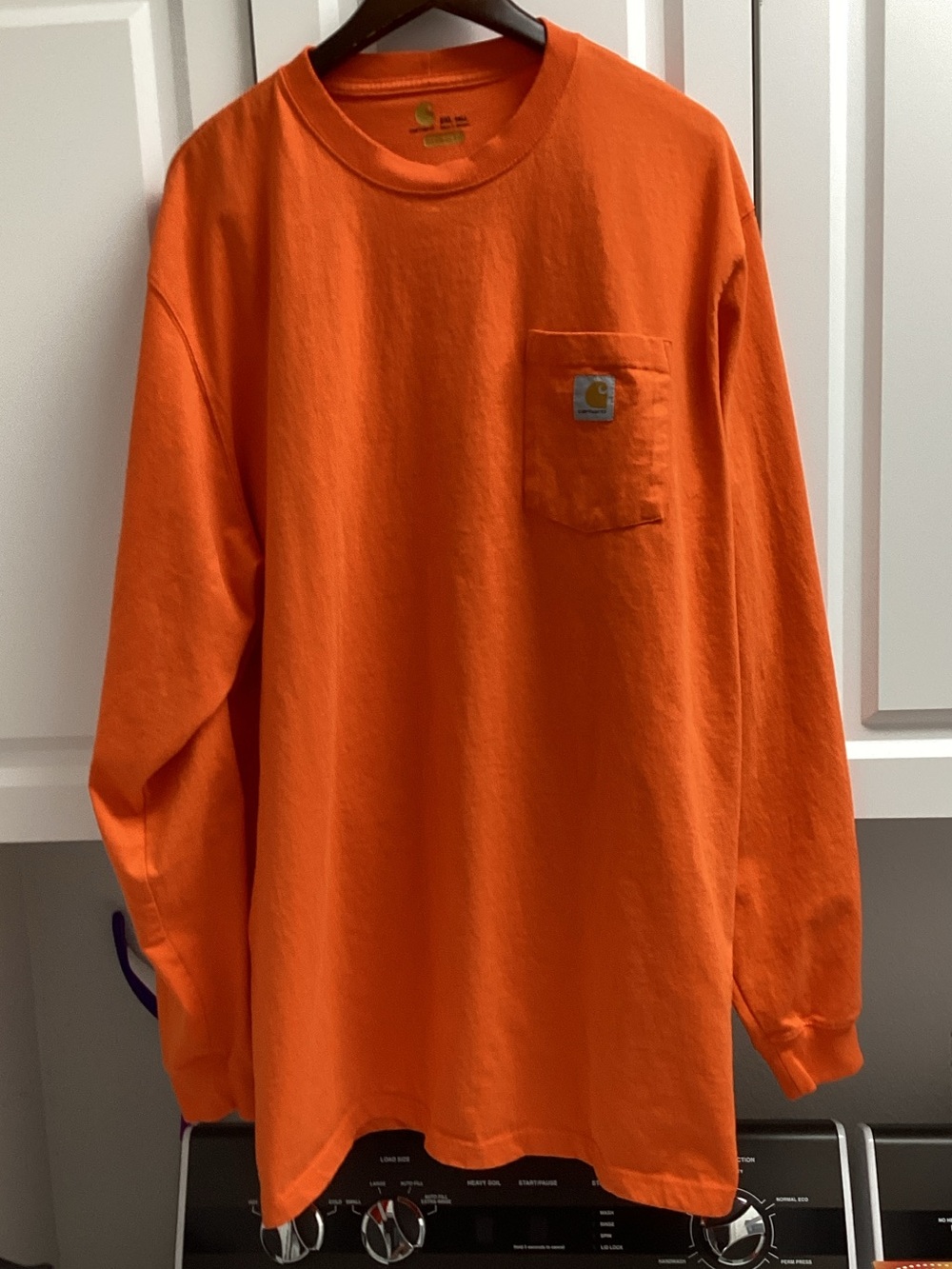 Carhartt Orange Long Sleeve Pocket Shirt